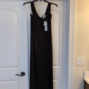 Joan Vass maxi dress, black size medium